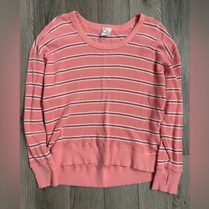 Aerie Pink Striped Women's Top